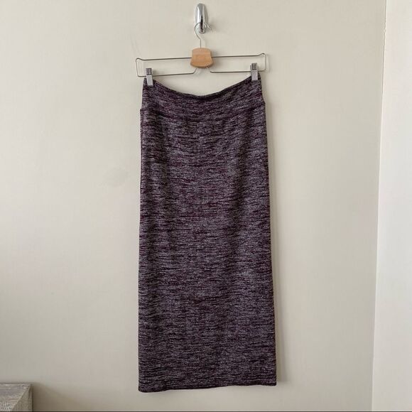 Aritiza-Wilfred Free Shields Heather Purple Midi Wrap Skirt (Medium) - Picture 2 of 8